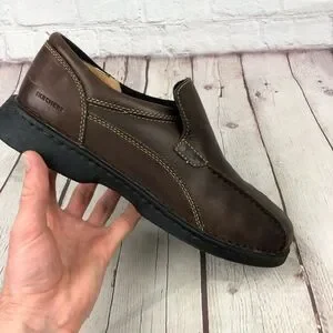 Skechers Brown Leather Slip On Loafers Men\'s US 11 Skechers Slip Ins | Mens Slip Ons main image 4